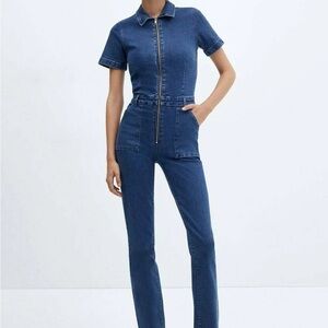 Women's Blue Denim Jumpsuit